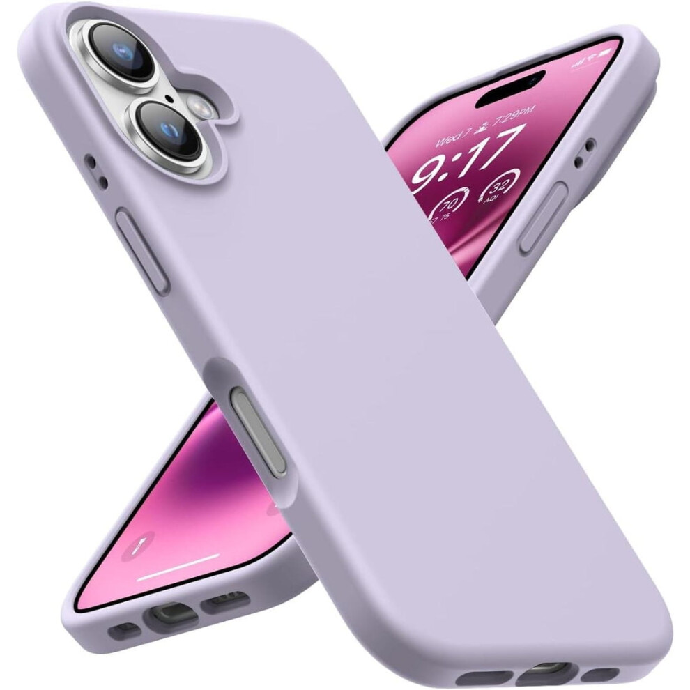 Liquid Silicone Case Compatible With Apple Iphone 16 Â Shockproof & Slim Purple 9097180906803