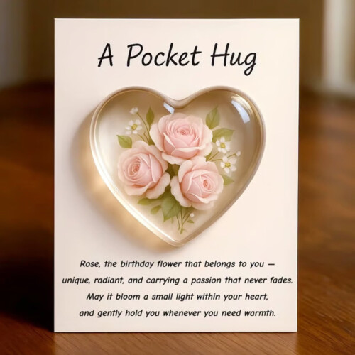 A Gift Card With A Flowered Pocket(K,Plastic)