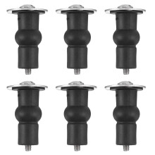 6 Pcs Wipes Toilet Screw Easy Install Seat Bolts Lid Fastening Accessory