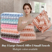 100% Cotton 2-Pack Oversized Bath Towels (28x55"), Ultra-Soft, Highly Absorbent, Quick-Dry, Lightweight — Compatible with Gym, Travel, Camp & Pool