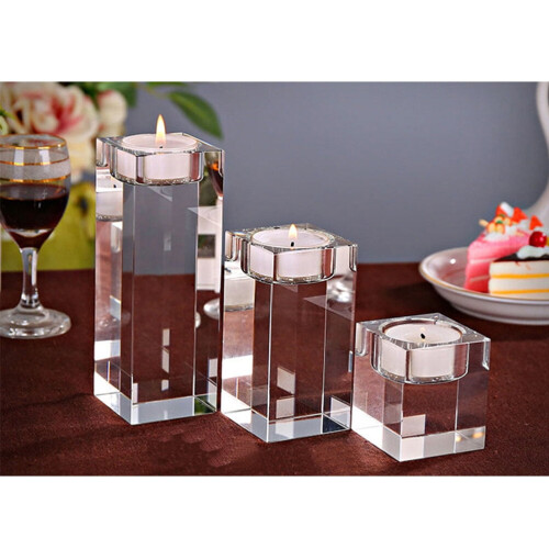 Candle Crystal Holder Table Centerpiece Tealight Bride