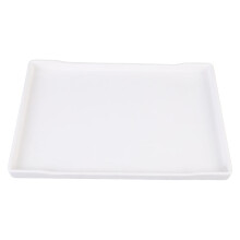 Bandeja de plástico resistente de 23 x 33 cm (9,1" x 13,0") – Ligera, antideslizante y reutilizable, ideal para servir té, fruta y postres.