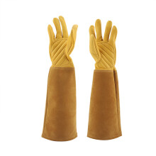 Rose Pruning Gardening Gloves – Puncture Proof, Wearproof, Long Leather Work Gloves Compatible with Rose Pruning