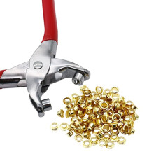 Red Belt Puncher Hole Punch Tool Metal Body Eyelet Setter