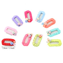 10 pezzi di fermacapelli per animali domestici 2,8 cm fiore colore casuale