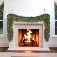 9ft Norfolk Pine Artificial Garland – Realistic PE