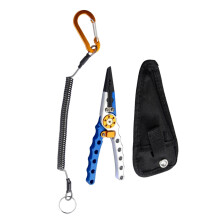 Aluminum Fishing Pliers with Lanyard and Pouch 5.83in