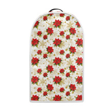 Poinsettia Pattern Hand Strap Food Processor Cover with Spill-Proof Handle Coffee Maker Protection Home Kitchen