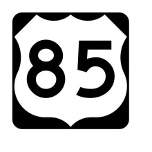 US Route 85 Metal Sign Highway Sign Road Sign Size: 12 inch x 12 inch