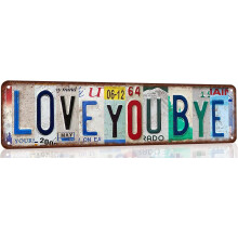 Love You More Sign Vintage Metal Tin Signs Love You More Sign Above Door Street Signs For Home Bar Coffee Wall Art Decor 16 X 4 Inches