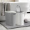 Plastic Bathroom Trash Can with Handles 10L 1