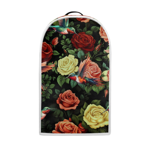 Hand Strap Dust Cover Multifunctional Polyester for Home Kitchen, Hummingbird and Rose