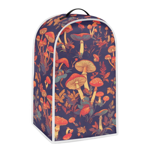 Forest with Mushrooms Food Processor Cover for Kitchen, Home Kitchen Waterproof Spill-Proof 1