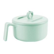 Microwave Safe Plastic Bowl With Lid, Ramen Pasta Container With Drain And Phone Stand