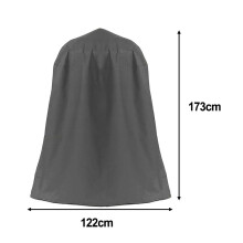 Protective Fountain Cover Black Waterproof Oxford Fabric Size 122x173cm
