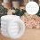 FRCOLOR DIY Foam Round Rings for Craft Projects White 6 pcs 4