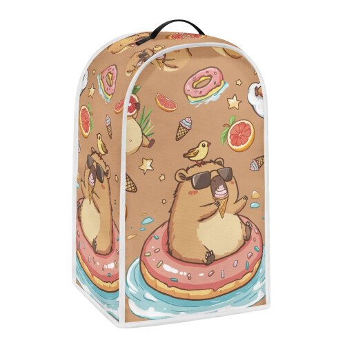 Handle Food Processor Cover Durable Kitchen Accessories for Kitchen Home, Groundhog on Donut Float 1