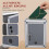 Lightweight Aluminium Alloy Small Mailbox Grey Lock 7