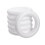 FRCOLOR DIY Foam Round Rings for Craft Projects White 6 pcs 5