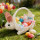 Cesta tejida de conejito de Pascua con asa 2
