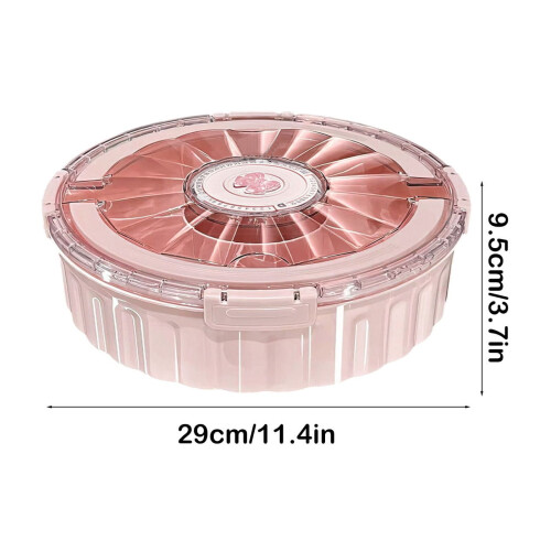 Clear compartmentalized candy box, waterproof storage for home/kitchen/office, snack & dried fruit holder, stylish deer handle, multi-purpose 2