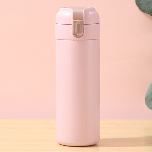 Stainless Steel Smart Thermos with Digital Temperature Display - One-Button Operation, Convenient Bouncing Lid 1