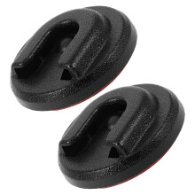 CB Radio Mic Hanger Radio Microphone Hanger PVC Black Car Owners Vehicle Use 2Pcs