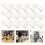 Wig Snap Combs Brown 60 Pcs 3.2x2.6x0.3 cm 7