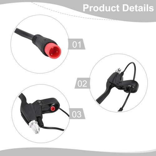 Ebike Brake Levers Aluminum Alloy Black Left Right 2