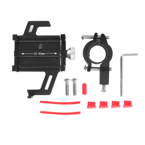 Suporte para celular no guidão de scooters, fixação de cinco pontos com ajuste de ângulo e compatibilidade universal para usuários de Android e