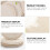 Cotton Pads Reusable Comfortable High Absorption Anti-Overflow Beige 4Pcs 2
