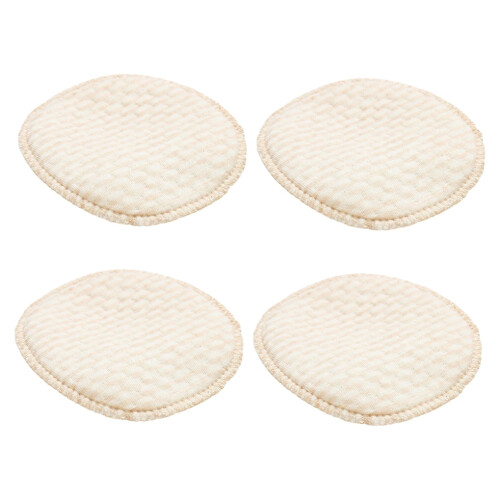 Cotton Pads Reusable Comfortable High Absorption Anti-Overflow Beige 4Pcs 2