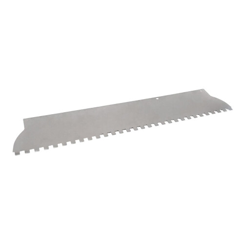 Tile Tool Sturdy Plastering Masonry Work Tile Trowel Blade with Square Notch 600x110x0.7mm 2