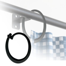 Hooks For Gazebo Curtains - Black Track Hooks Rustproof Multipurpose Gliding