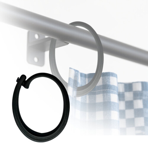 Hooks For Gazebo Curtains - Black Track Hooks Rustproof Multipurpose Gliding