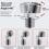 Stainless Steel Adjustable Shower Faucet Angle Adapter 2