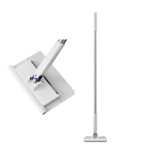Mini balai Snap Grip – Balai à franges à clic pour sols secs et humides, sans lavage, nettoyeur de poussière avec tête verrouillable