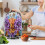 Flowers Pattern Design Kitchen Blender Dust Covers for Polyester Durable with Proof Stain 3