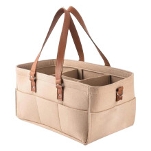 Foldable Multifunctional Storage Bag – Durable, Lightweight, with Removable Inserts; Holds Diapering Supplies & Breast Pump Parts; Compatible with