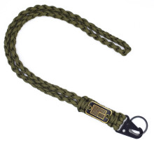 2 Pcs Heavy Duty Braided Paracord Lanyard Keychain with USA Flag – Compatible with Keys, Camera, Whistle, Outdoor & Travel