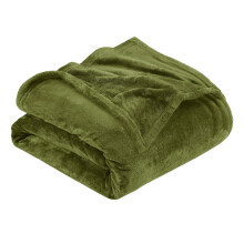 Microfiber Flannel Blanket Green 70.87x78.74 Inches