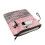 Book Cover with Zip Closure, 300D Polyester, Pink Zebra 3