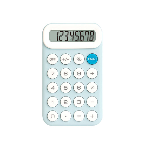AuroraX Compact Basic Calculator Simple Office Pocket Calculator,Handheld 8 Digit Standard 4 Function Calculator Learning College Study Supplies 1