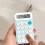 AuroraX Compact Basic Calculator Simple Office Pocket Calculator,Handheld 8 Digit Standard 4 Function Calculator Learning College Study Supplies 4