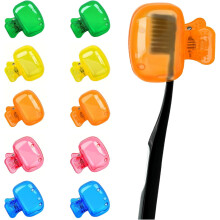 10pcs Toothbrush Covers – Travel Protector Caps for Household, Bathroom, School (Pink/Orange/Yellow/Blue/Green)