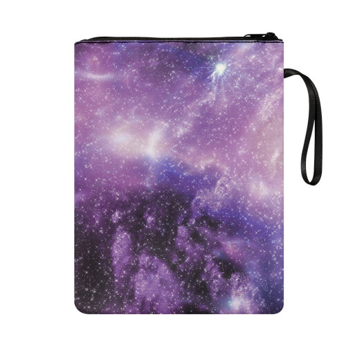 Starlight Nebula Book Cover – Polyester Zip Case for 1