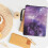 Starlight Nebula Book Cover – Polyester Zip Case for 4