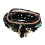 Huonawei Beaded Bracelet Bohemian Multi-Layer Design Anklet Electroplated Women's Accessory 1