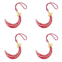 4pcs 2025 Graduation Tassels with Year Date, Multi-Color Cap Decorations for Grad Students – Compatible with Standard Grad Caps