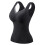 Women's Solid Camisole with Built-in Bra V-Neck Lace Trim 1